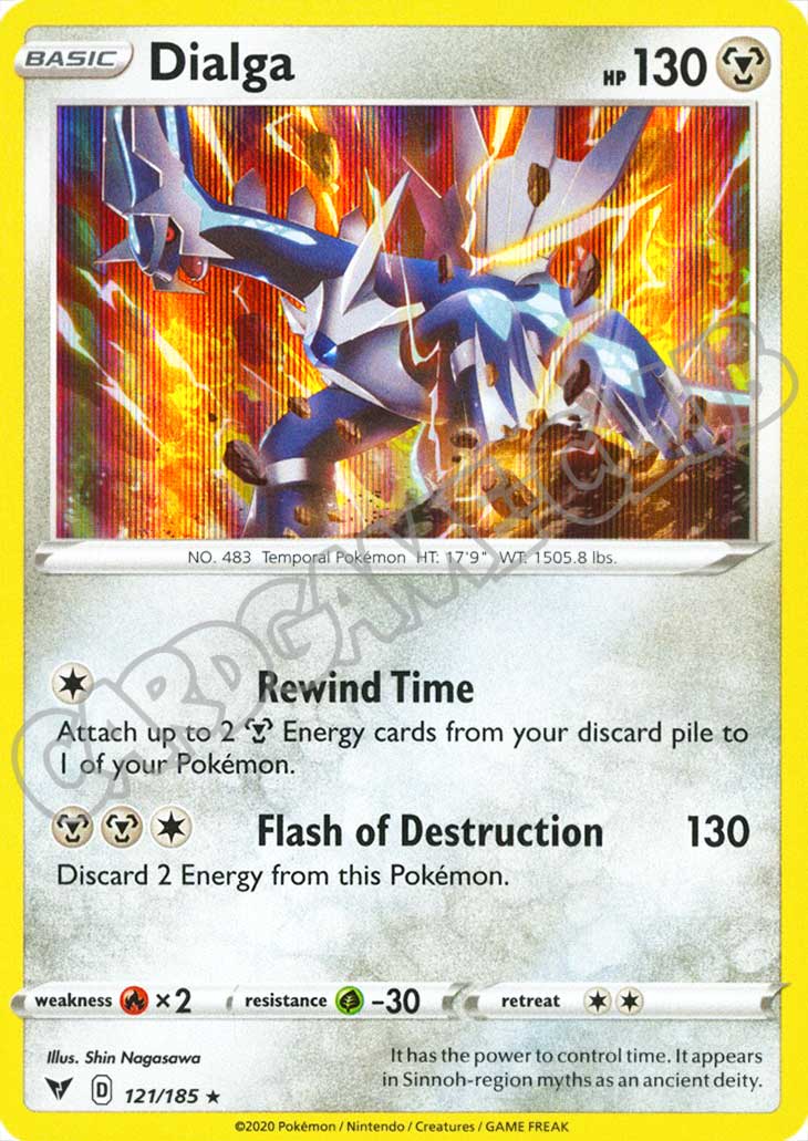 121 / 185 Dialga rara foil (EN) -NEAR MINT-