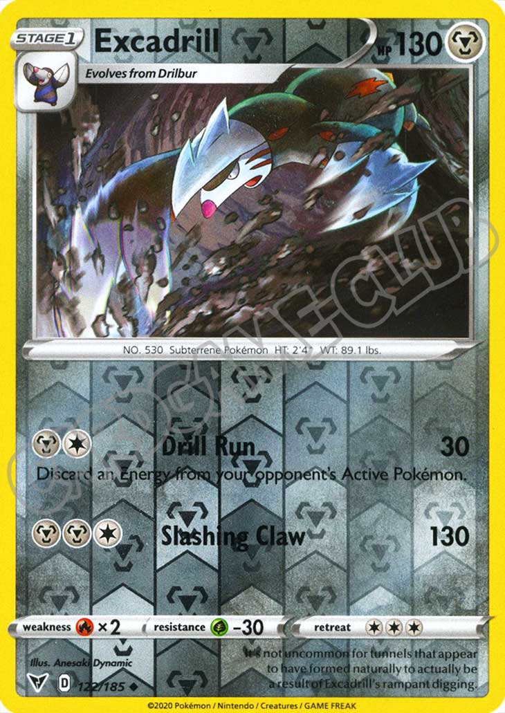 122 / 185 Excadrill non comune foil reverse (EN) -NEAR MINT-