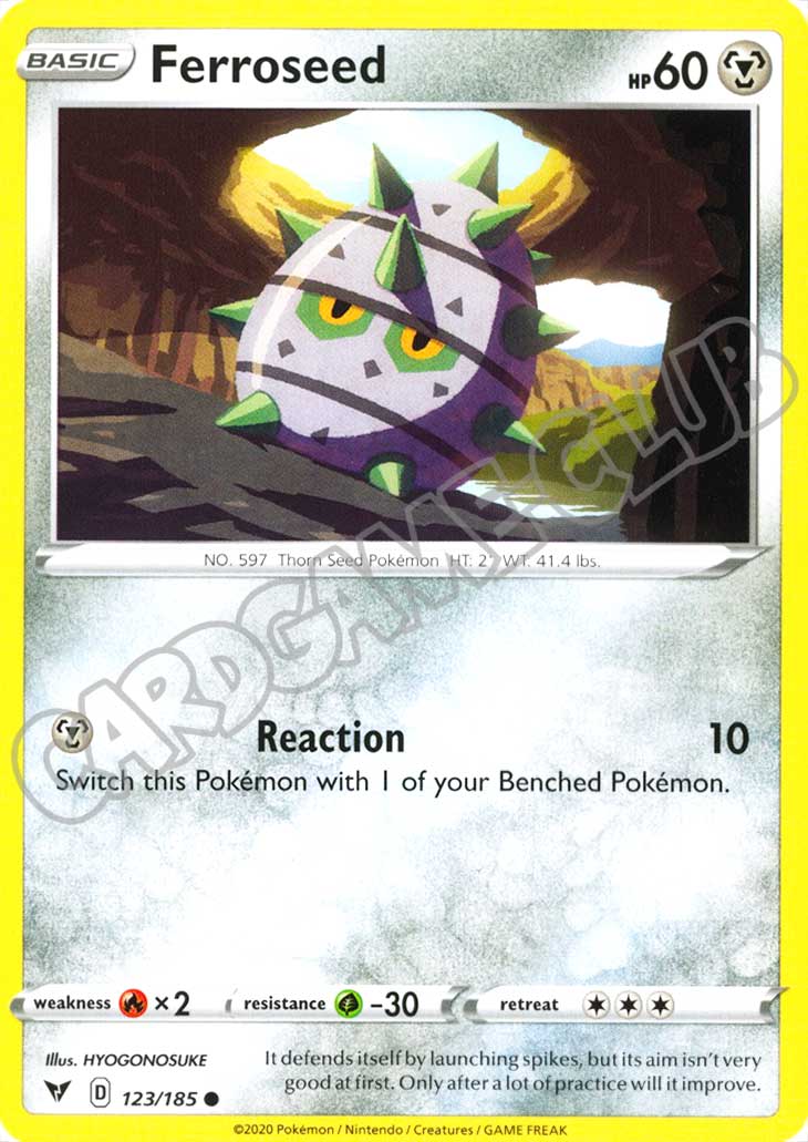 123 / 185 Ferroseed comune normale (EN) -NEAR MINT-