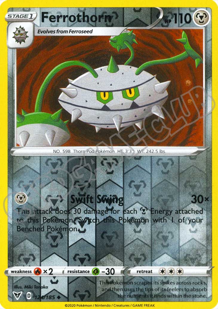 124 / 185 Ferrothorn non comune foil reverse (EN) -NEAR MINT-