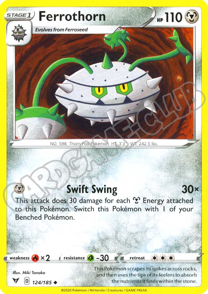 124 / 185 Ferrothorn non comune normale (EN) -NEAR MINT-