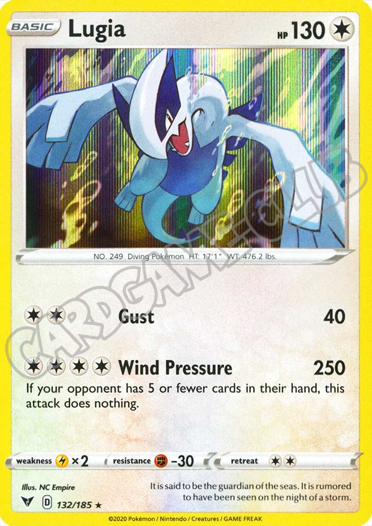 132 / 185 Lugia rara foil (EN) -NEAR MINT-