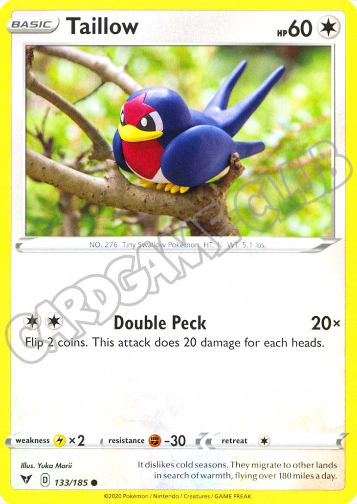 133 / 185 Taillow comune normale (EN) -NEAR MINT-