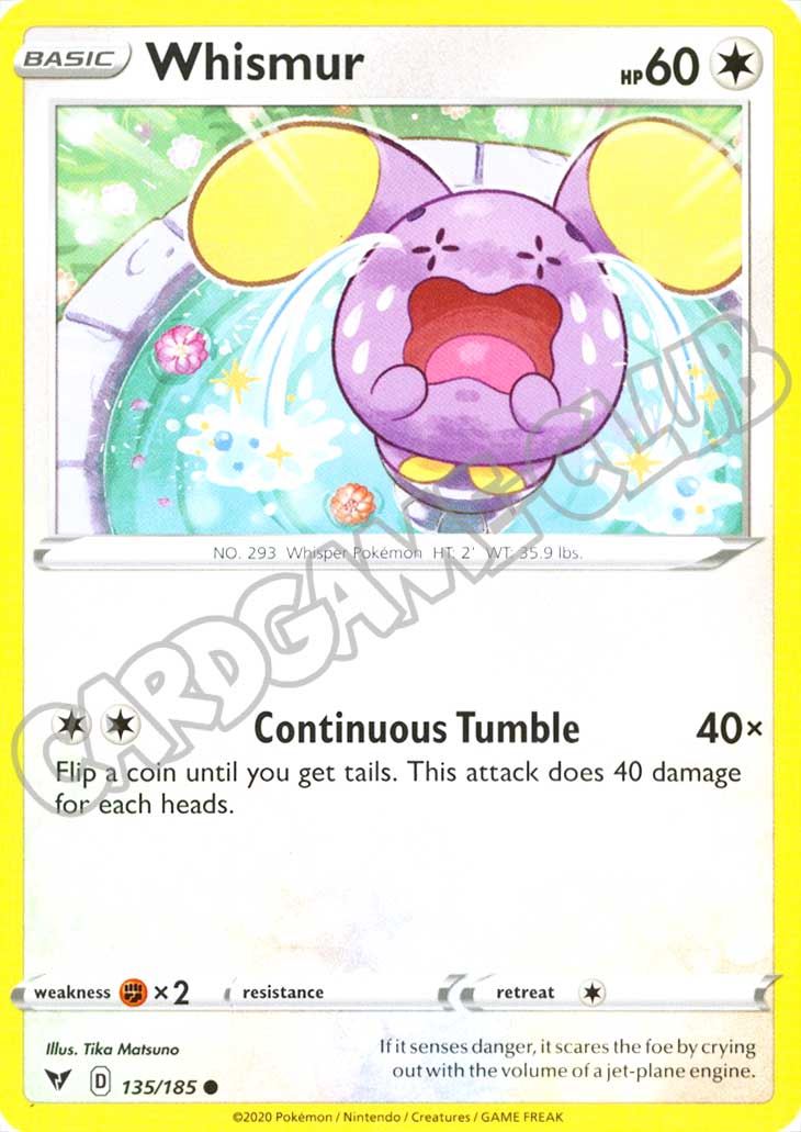 135 / 185 Whismur comune normale (EN) -NEAR MINT-