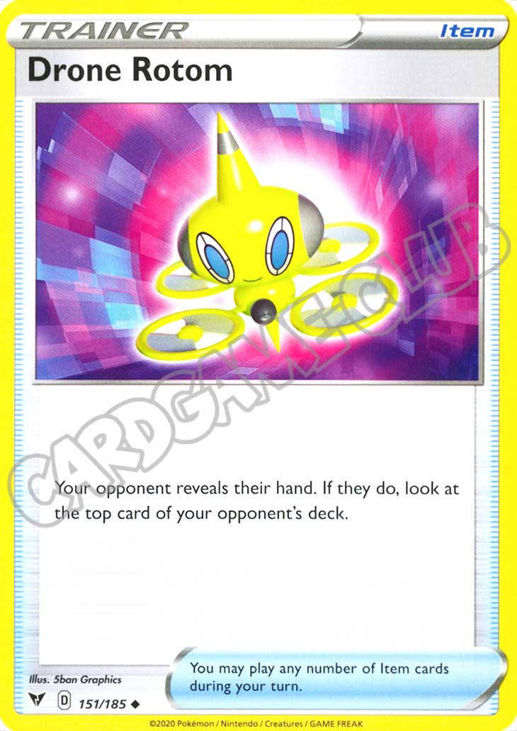 151 / 185 Drone Rotom non comune normale (EN) -NEAR MINT-