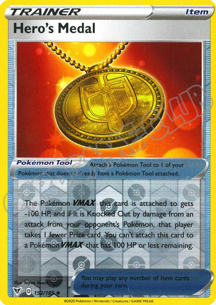 152 / 185 Hero's Medal non comune foil reverse (EN) -NEAR MINT-