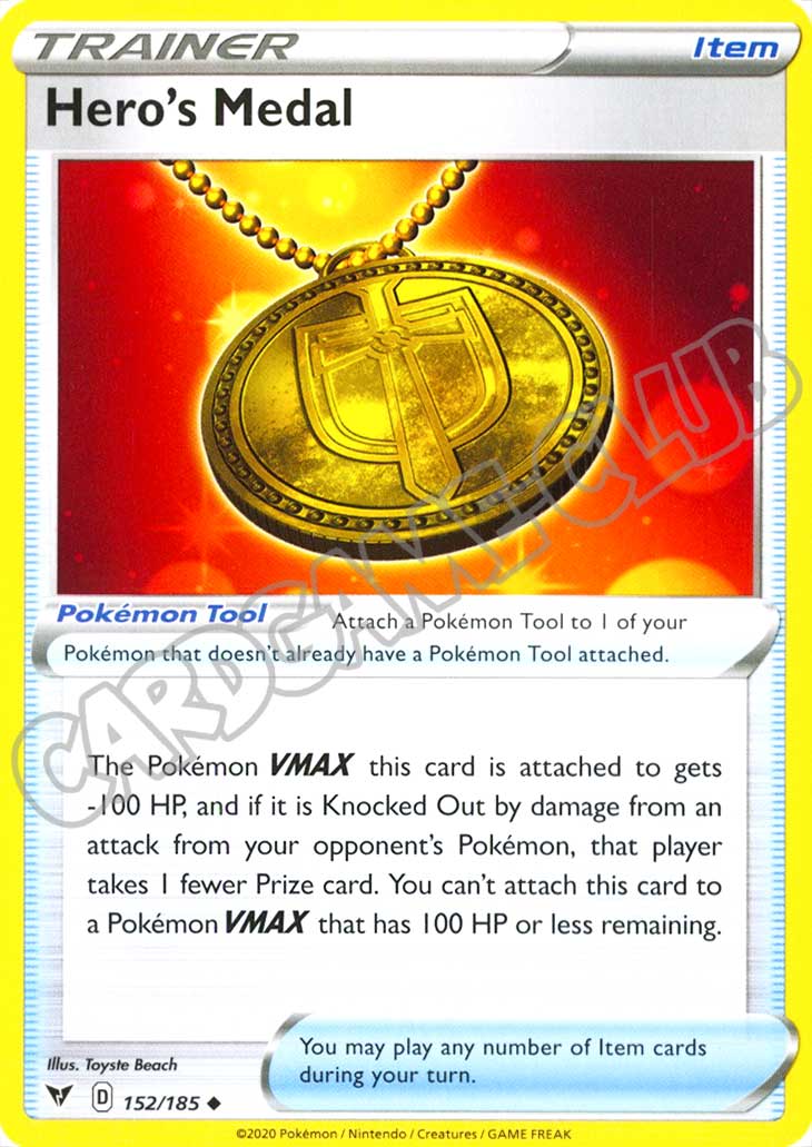 152 / 185 Hero's Medal non comune normale (EN) -NEAR MINT-