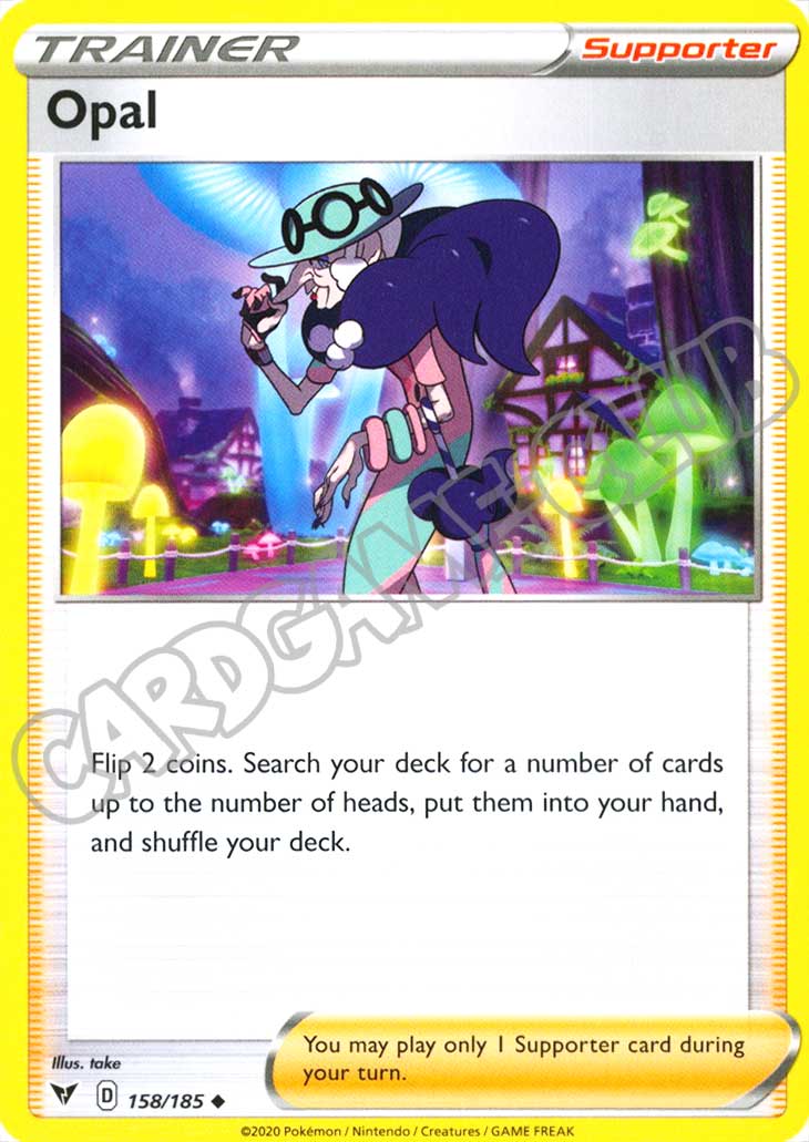 158 / 185 Opal non comune normale (EN) -NEAR MINT-