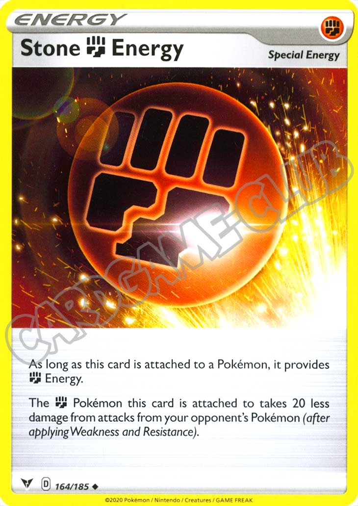 164 / 185 Stone Fighting Energy non comune normale (EN) -NEAR MINT-