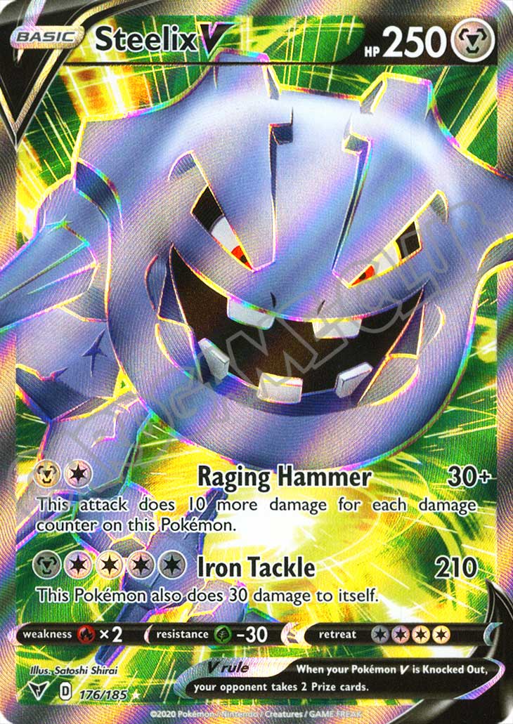 176 / 185 Steelix V ultra rara foil (EN) -NEAR MINT-