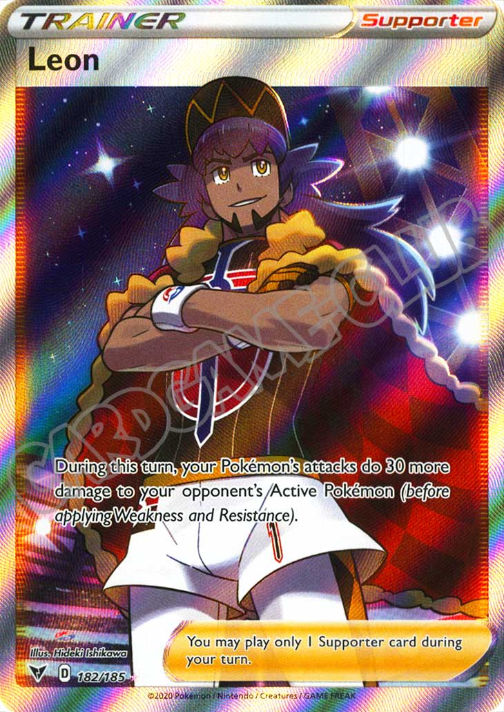 182 / 185 Leon ultra rara foil (EN) -NEAR MINT-