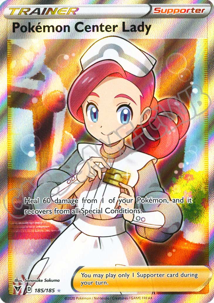 185 / 185 Pokemon Center Lady ultra rara foil (EN) -NEAR MINT-