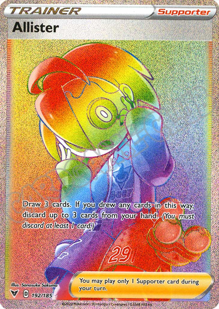 192 / 185 Allister rara segreta foil (EN) -NEAR MINT-