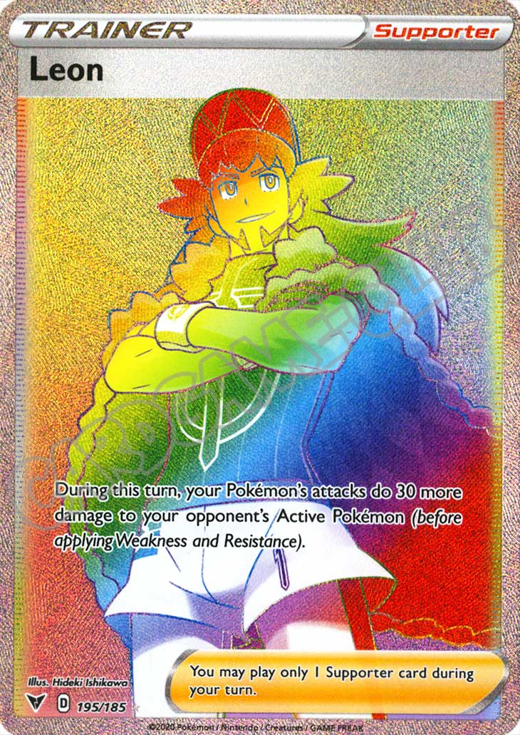 195 / 185 Leon rara segreta foil (EN) -NEAR MINT-