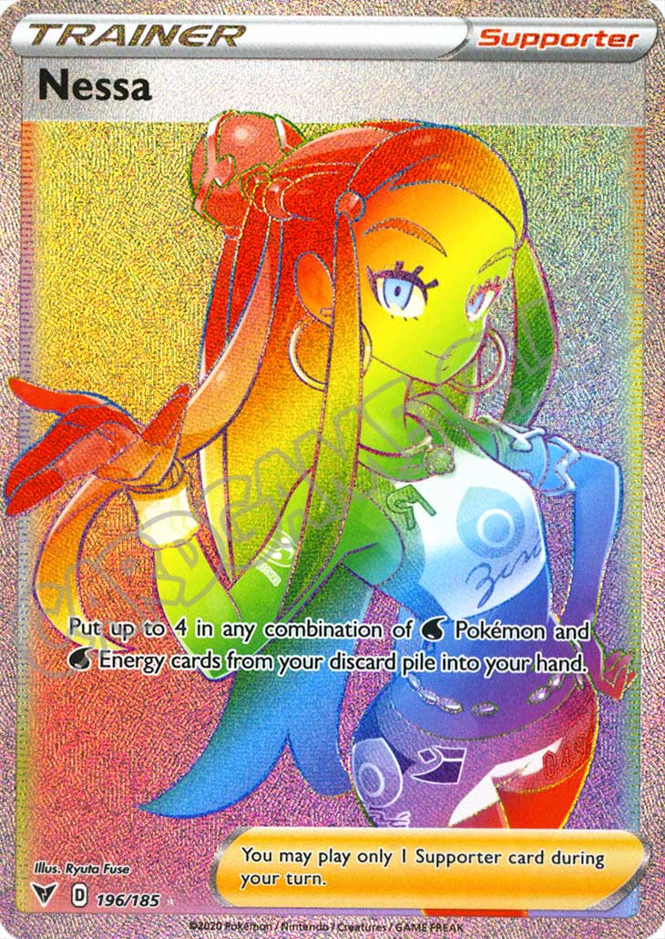 196 / 185 Nessa rara segreta foil (EN) -NEAR MINT-