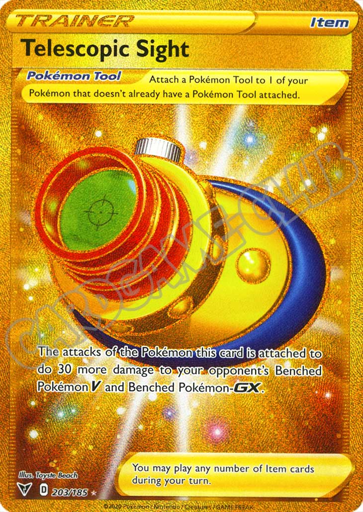 203 / 185 Telescopic Sight rara segreta foil (EN) -NEAR MINT-