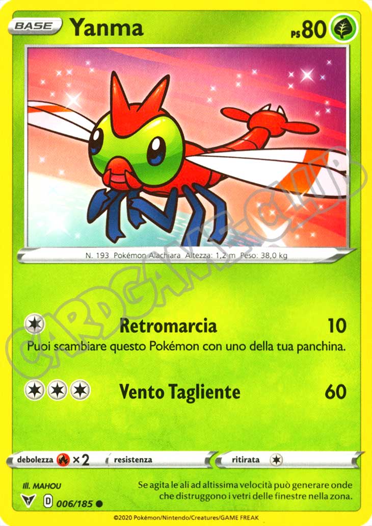 006 / 185 Yanma comune normale (IT) -NEAR MINT-