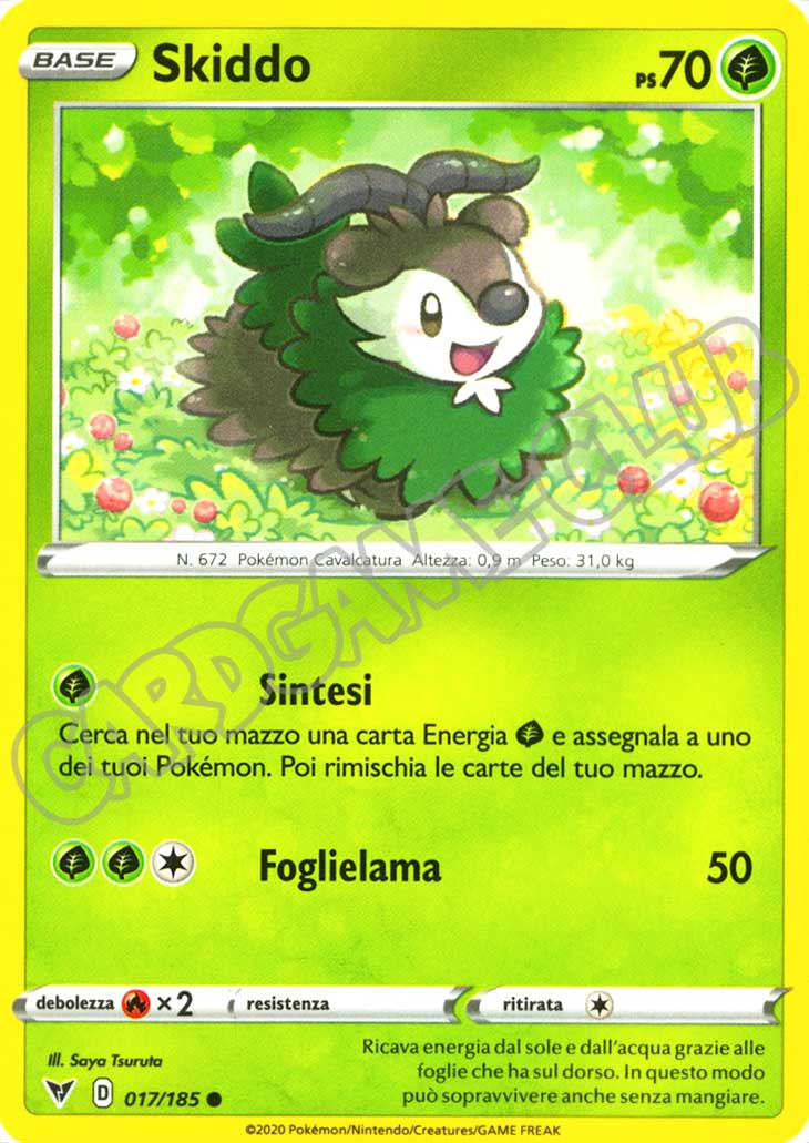017 / 185 Skiddo comune normale (IT) -NEAR MINT-