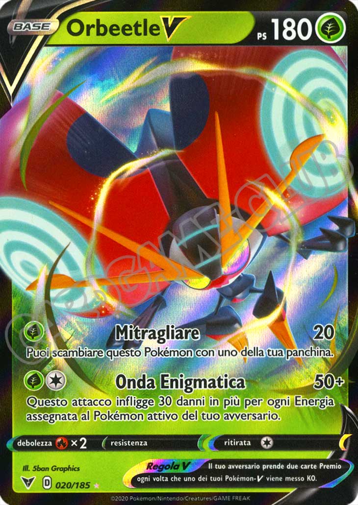 020 / 185 Orbeetle V rara V foil (IT) -NEAR MINT-