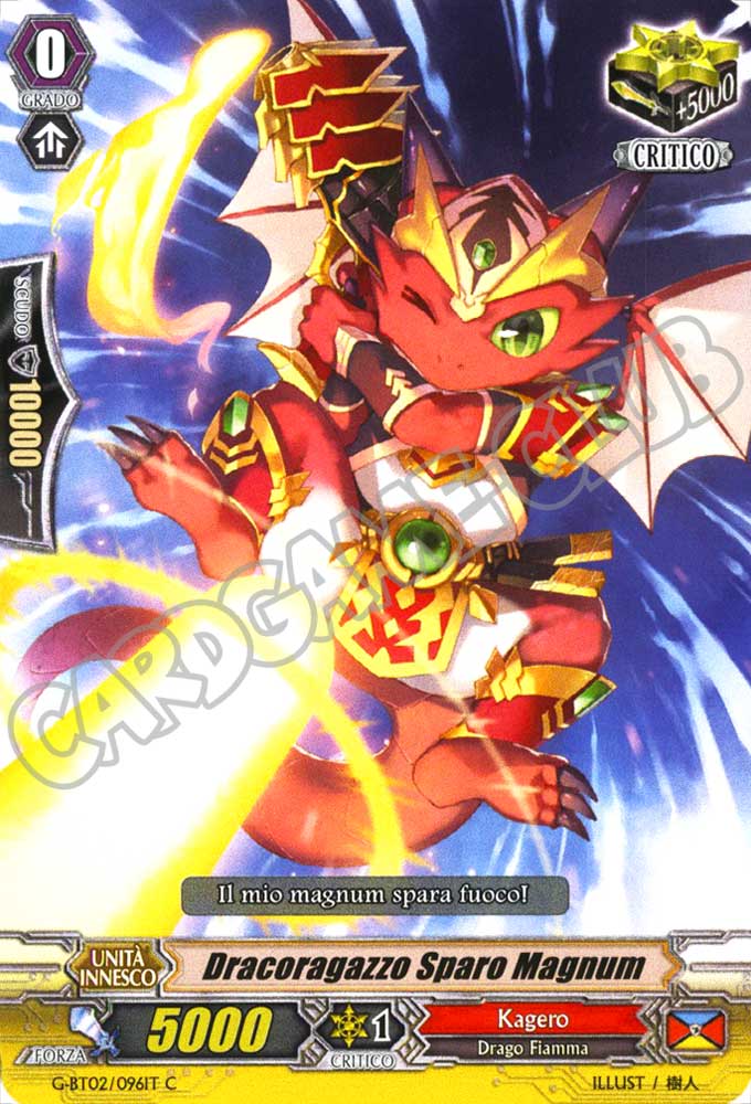 G-BT02-IT096 Dracoragazzo Sparo Magnum comune normale (IT) -NEAR MINT-