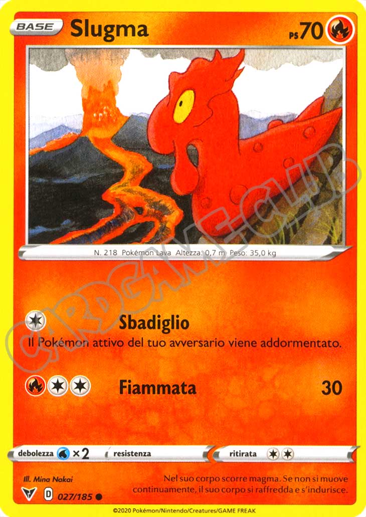 027 / 185 Slugma comune normale (IT) -NEAR MINT-