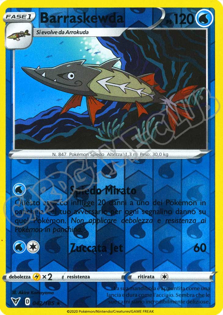 042 / 185 Barraskewda rara foil reverse (IT) -NEAR MINT-