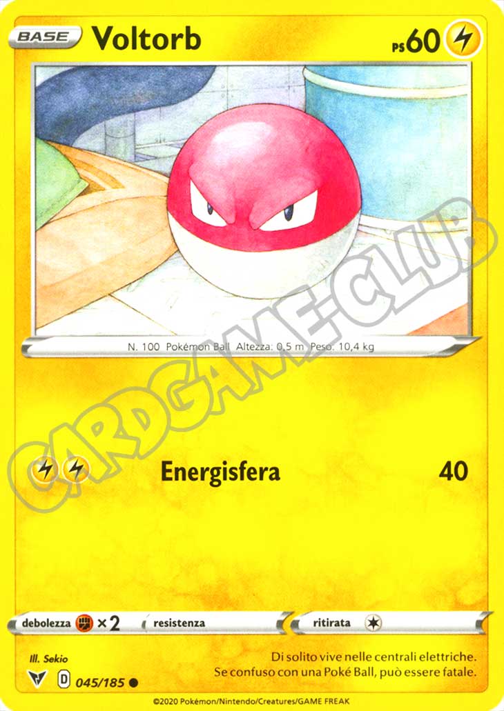 045 / 185 Voltorb comune normale (IT) -NEAR MINT-
