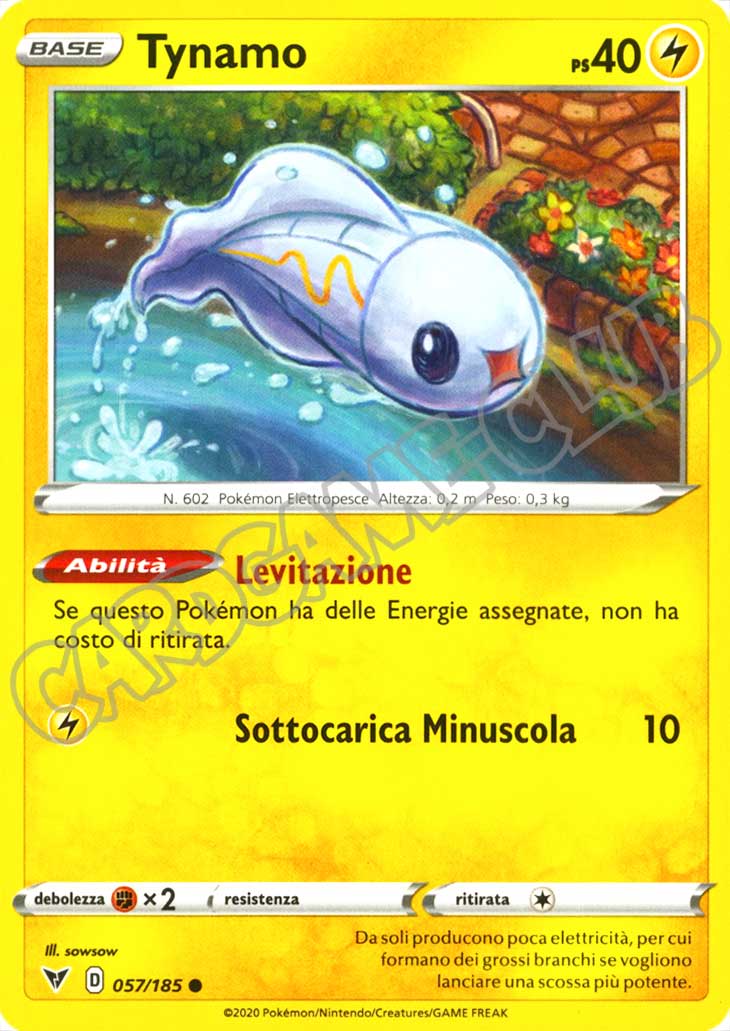 057 / 185 Tynamo comune normale (IT) -NEAR MINT-