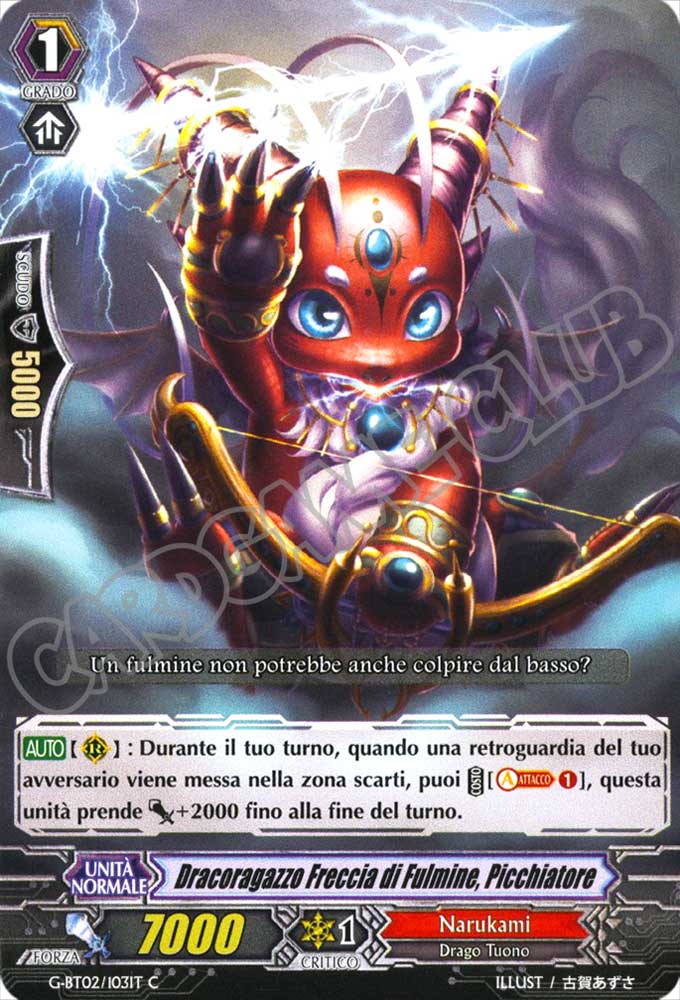 G-BT02-IT103 Dracoragazzo Freccia di Fulmine, Picchiatore comune normale (IT) -NEAR MINT-