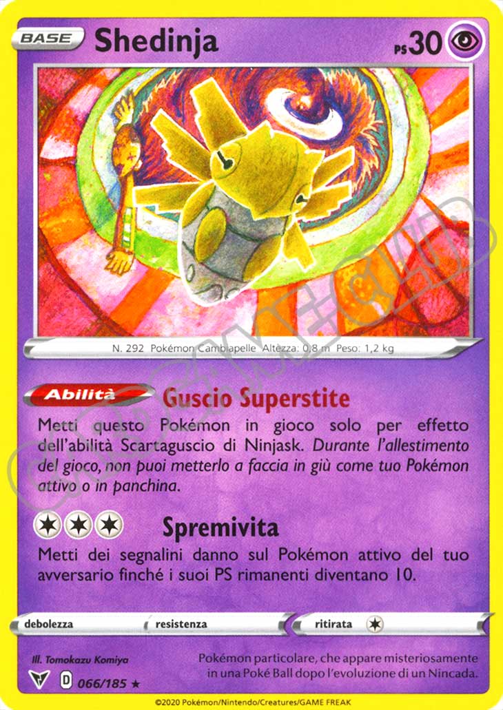 066 / 185 Shedinja rara normale (IT) -NEAR MINT-