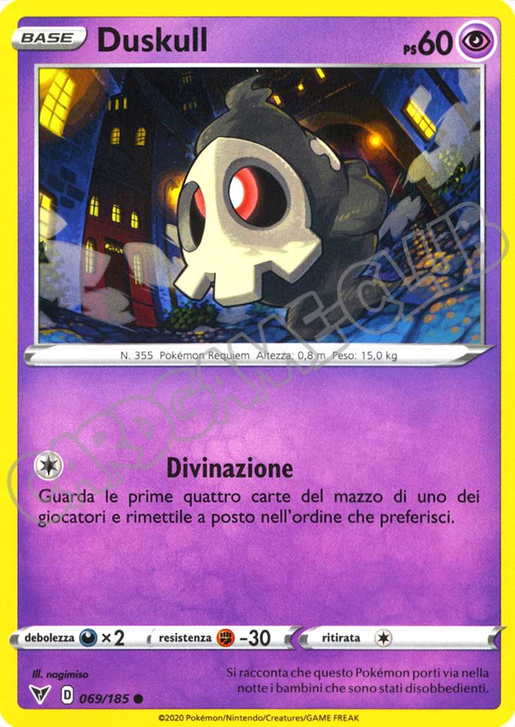 069 / 185 Duskull comune normale (IT) -NEAR MINT-