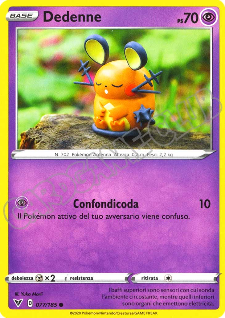 077 / 185 Dedenne comune normale (IT) -NEAR MINT-