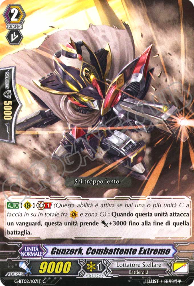 G-BT02-IT107 Gunzork, Combattente Extremo comune normale (IT) -NEAR MINT-