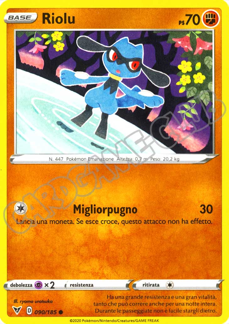 090 / 185 Riolu comune normale (IT) -NEAR MINT-