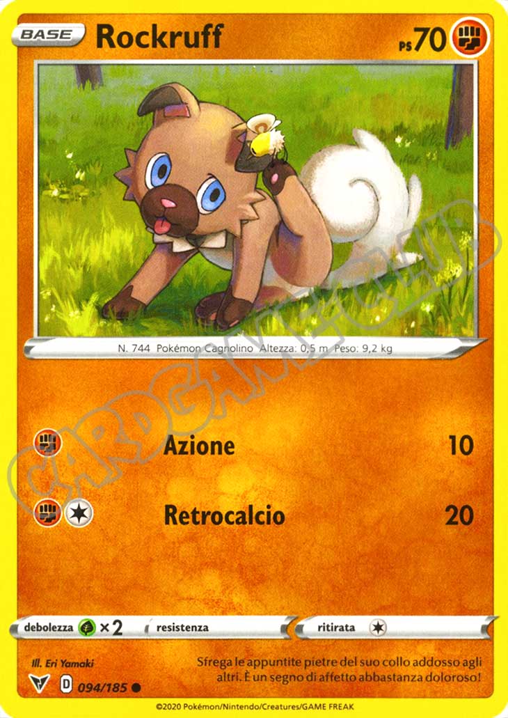 094 / 185 Rockruff comune normale (IT) -NEAR MINT-