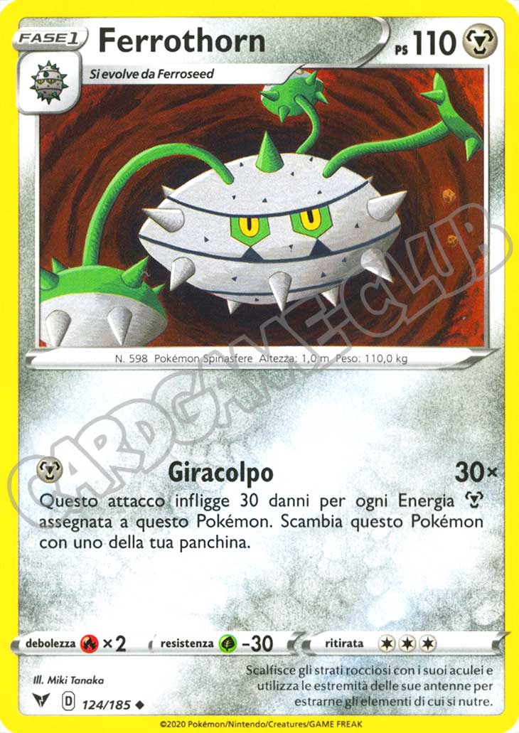 124 / 185 Ferrothorn non comune normale (IT) -NEAR MINT-