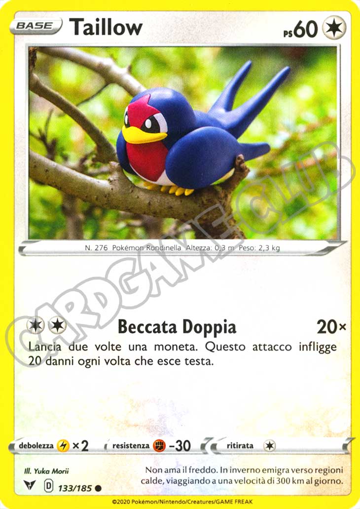 133 / 185 Taillow comune normale (IT) -NEAR MINT-