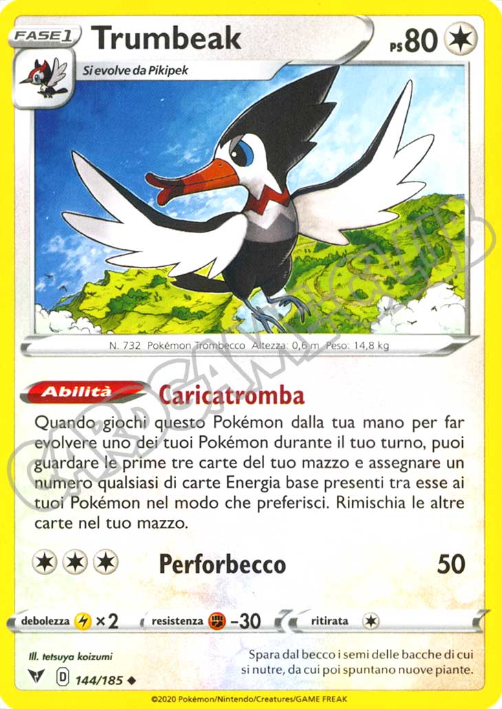 144 / 185 Trumbeak non comune normale (IT) -NEAR MINT-
