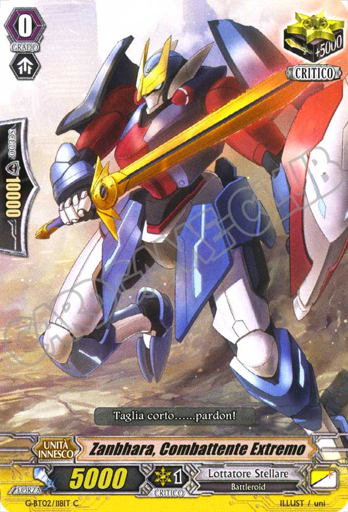 G-BT02-IT118 Zanbhara, Combattente Extremo comune normale (IT) -NEAR MINT-