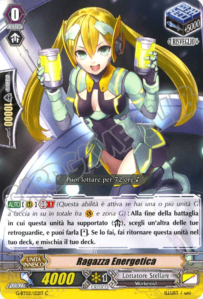 G-BT02-IT122 Ragazza Energetica comune normale (IT) -NEAR MINT-