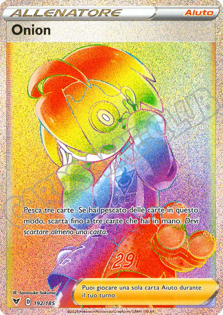 192 / 185 Onion rara segreta foil (IT) -NEAR MINT-