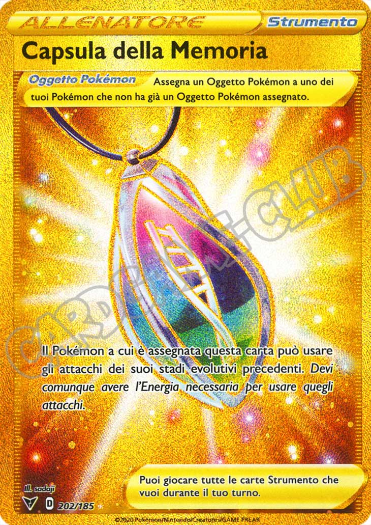 202 / 185 Capsula della Memoria rara segreta foil (IT) -NEAR MINT-