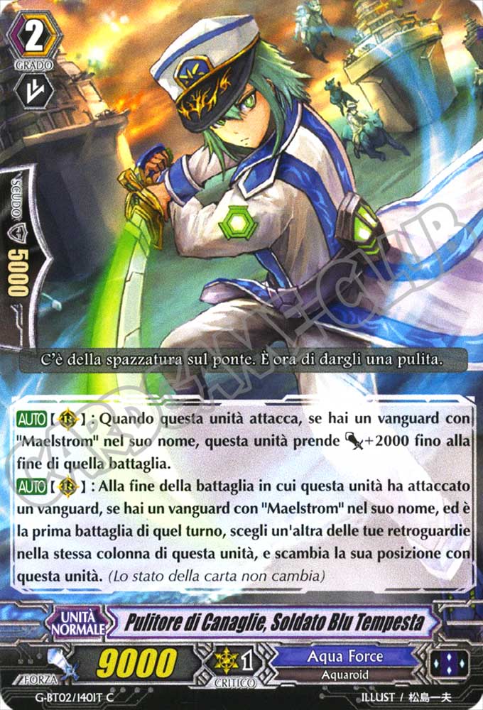 G-BT02-IT140 Pulitore di Canaglie, Soldato Blu Tempesta comune normale (IT) -NEAR MINT-