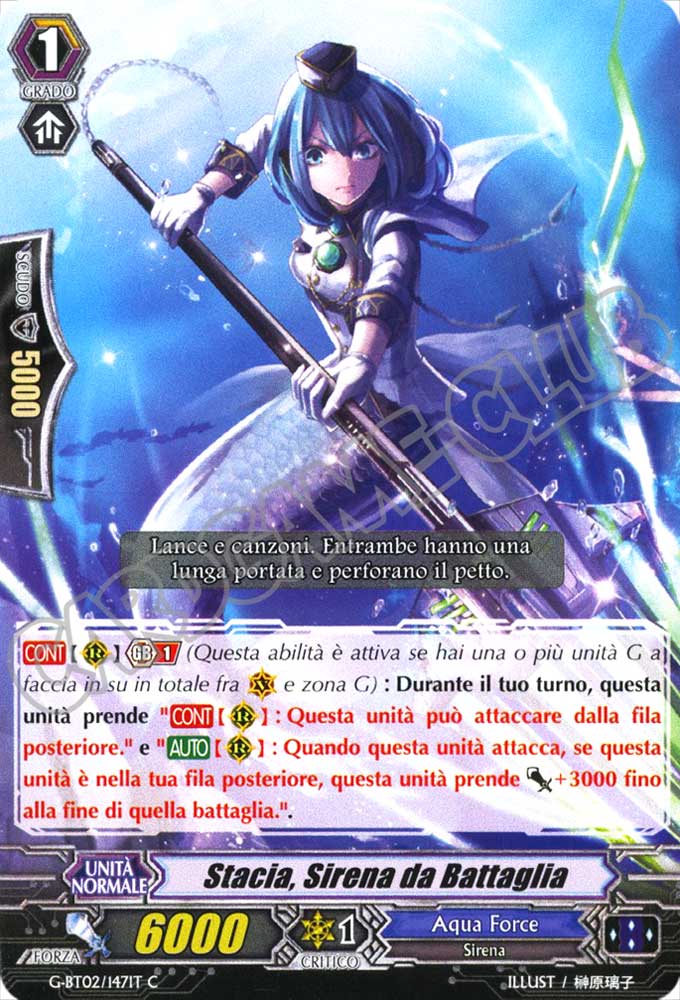 G-BT02-IT147 Stacia, Sirena da Battaglia comune normale (IT) -NEAR MINT-