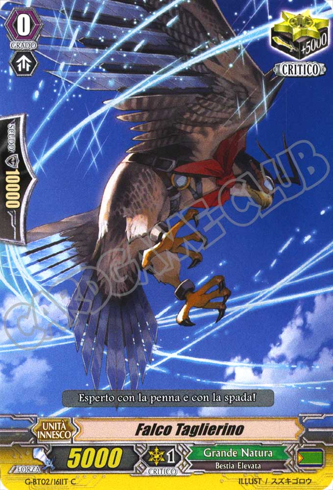 G-BT02-IT161 Falco Taglierino comune normale (IT) -NEAR MINT-