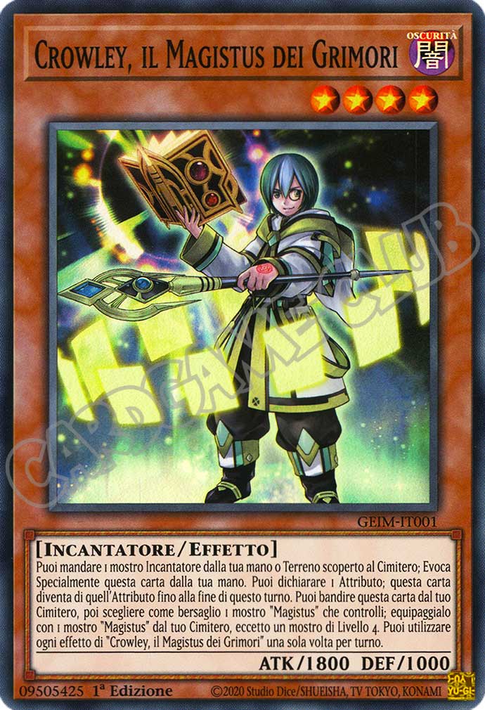 GEIM-IT001 Crowley, il Magistus dei Grimori super rara 1a Edizione (IT) -NEAR MINT-