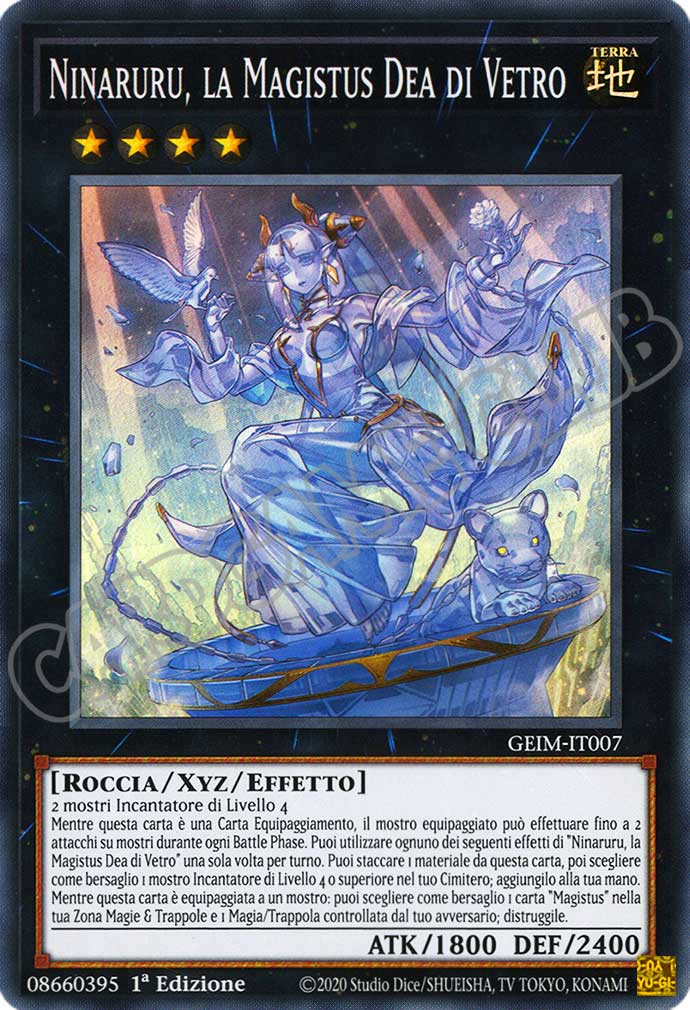 GEIM-IT007 Ninaruru, la Magistus Dea di Vetro super rara 1a Edizione (IT) -NEAR MINT-
