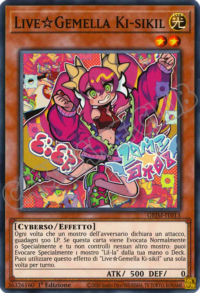 GEIM-IT013 Live Gemella Ki-sikil super rara 1a Edizione (IT) -NEAR MINT-