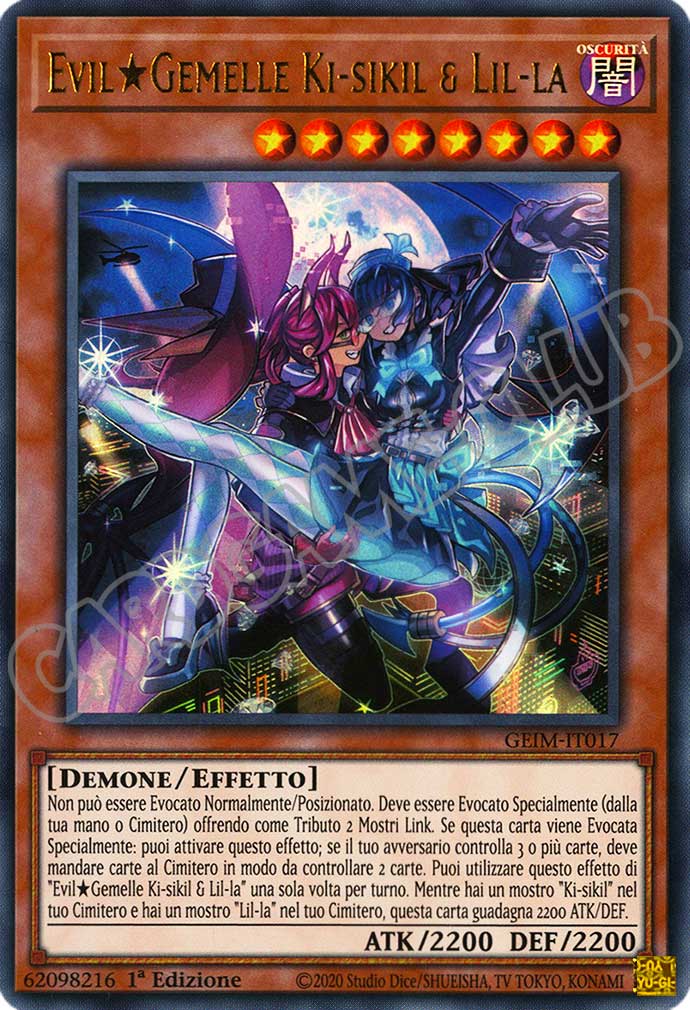GEIM-IT017 Evil Gemelle Ki-sikil & Lil-la ultra rara 1a Edizione (IT) -NEAR MINT-