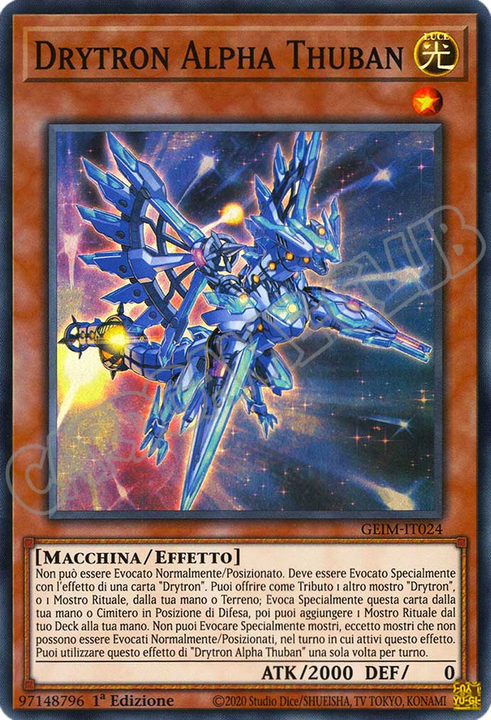 GEIM-IT024 Drytron Alpha Thuban super rara 1a Edizione (IT) -NEAR MINT-